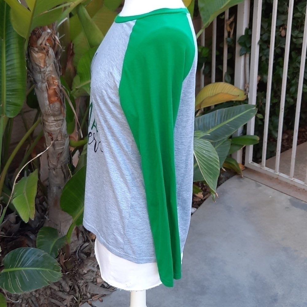 St Patricks Day Luckiest Mama Ever raglan shirt - Picture 2 of 6